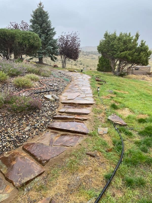 Elegant Flagstone Pathway Installation in Bozeman image